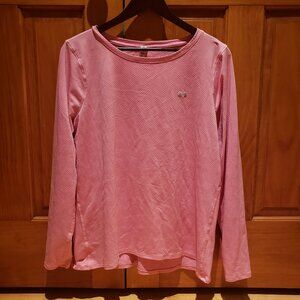 Womens XXL Under Armour Heatgear Pink Long sleeve fitness top/shirt/running